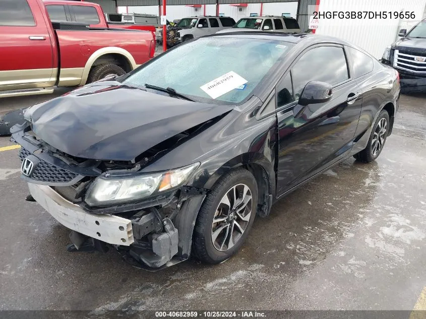 2013 Honda Civic Ex VIN: 2HGFG3B87DH519656 Lot: 40682959