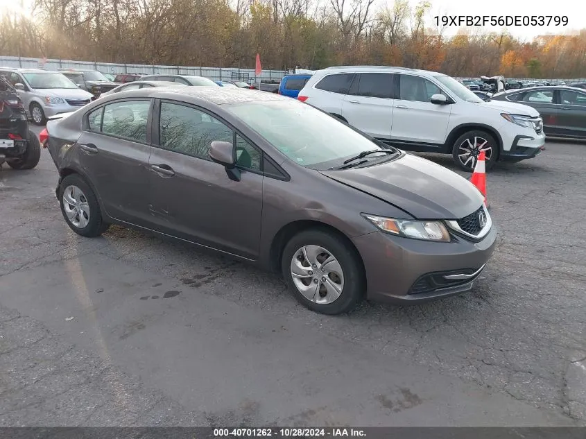 2013 Honda Civic Lx VIN: 19XFB2F56DE053799 Lot: 40701262