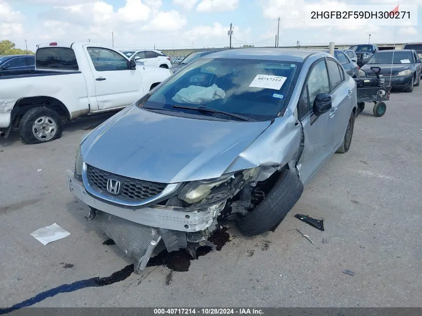 2HGFB2F59DH300271 2013 Honda Civic Lx