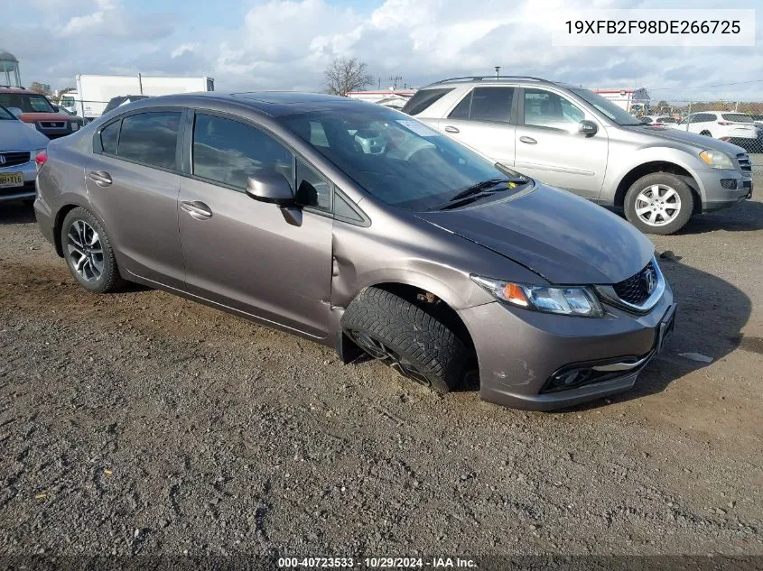 2013 Honda Civic Ex-L VIN: 19XFB2F98DE266725 Lot: 40723533