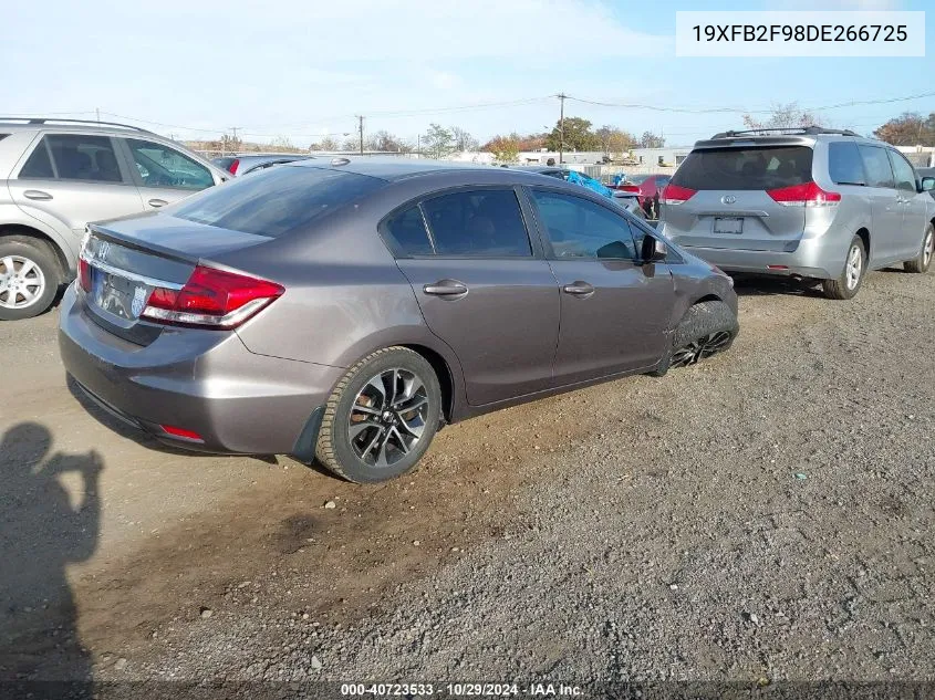 2013 Honda Civic Ex-L VIN: 19XFB2F98DE266725 Lot: 40723533