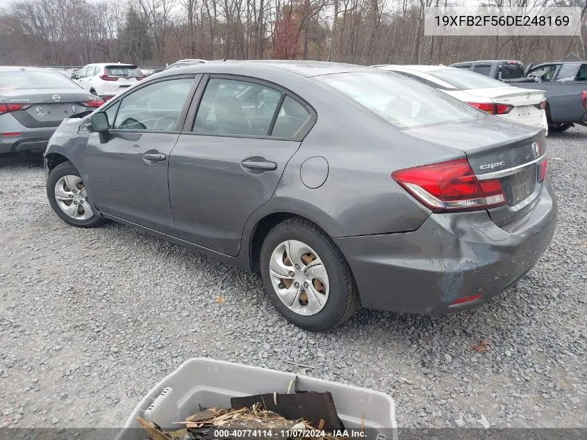 2013 Honda Civic Lx VIN: 19XFB2F56DE248169 Lot: 40774114