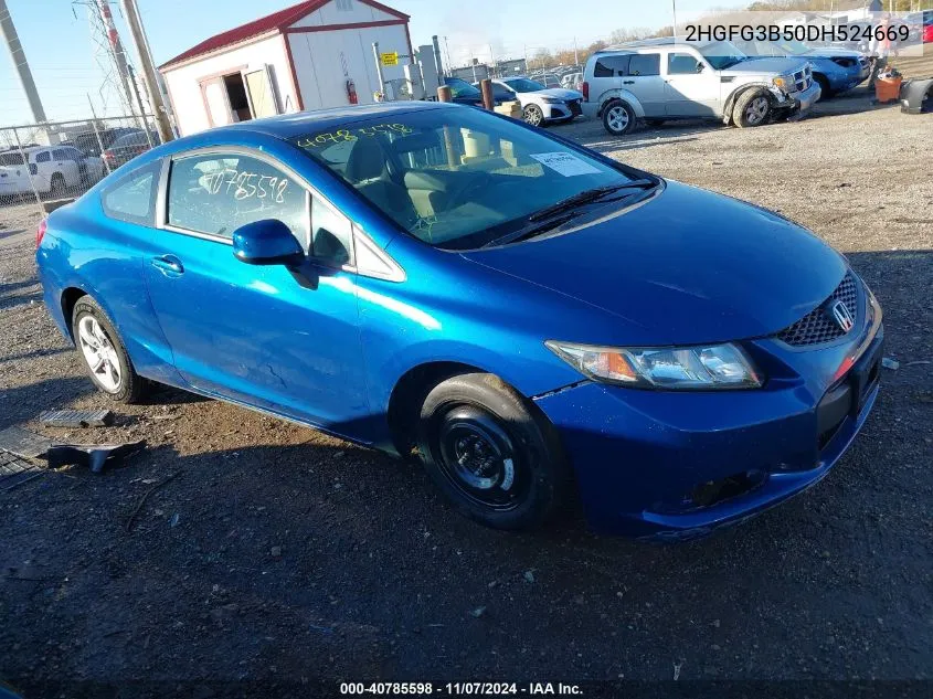 2013 Honda Civic Lx VIN: 2HGFG3B50DH524669 Lot: 40785598