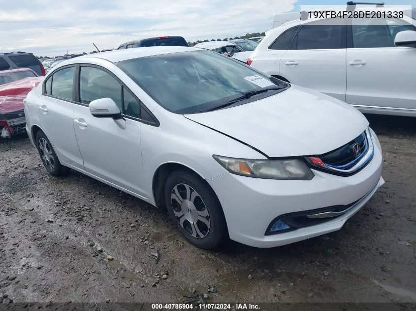 2013 Honda Civic Hybrid VIN: 19XFB4F28DE201338 Lot: 40785904