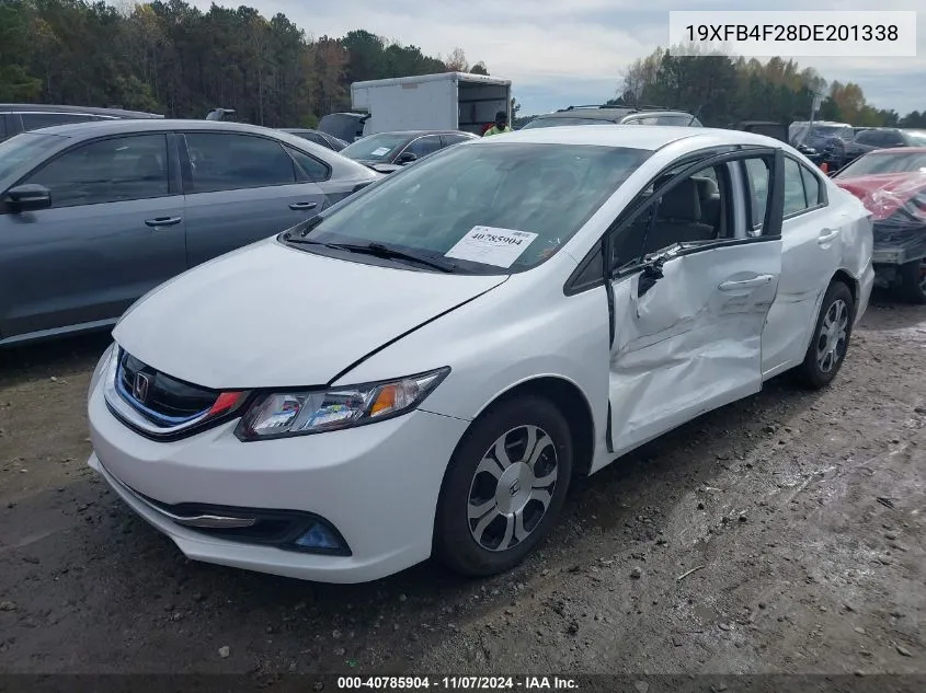 2013 Honda Civic Hybrid VIN: 19XFB4F28DE201338 Lot: 40785904