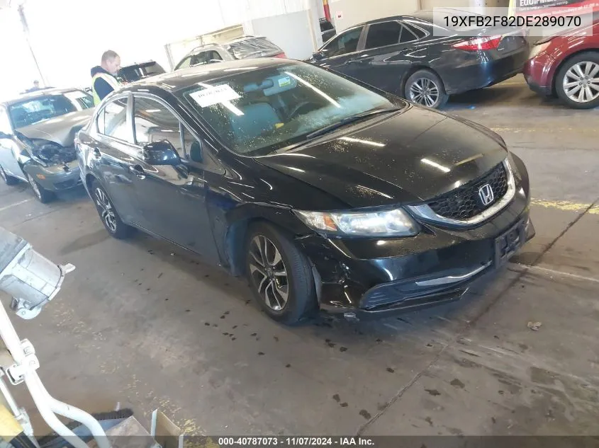 2013 Honda Civic Ex VIN: 19XFB2F82DE289070 Lot: 40787073