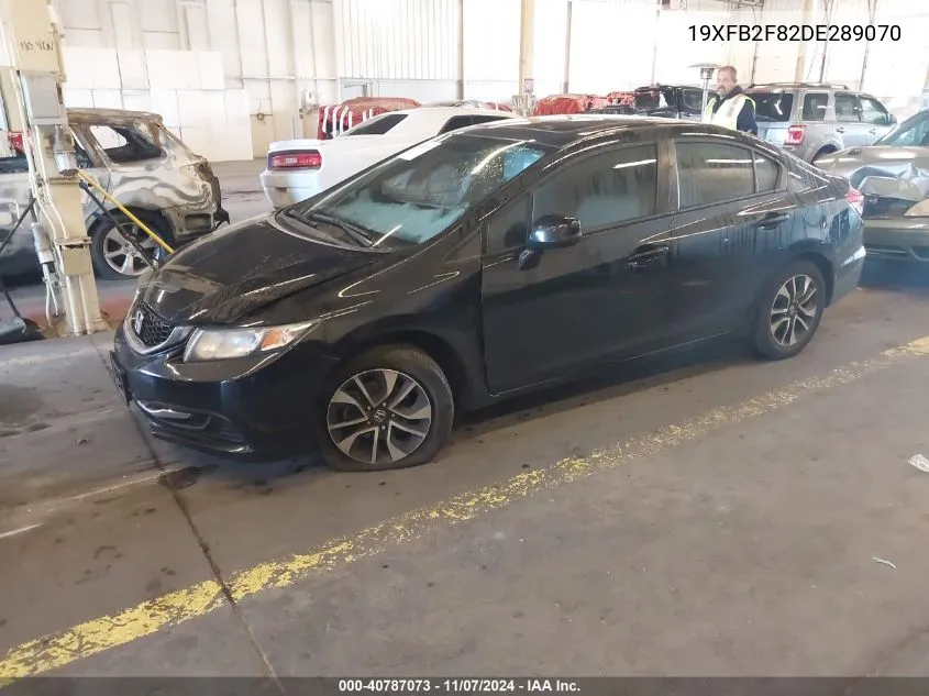 2013 Honda Civic Ex VIN: 19XFB2F82DE289070 Lot: 40787073