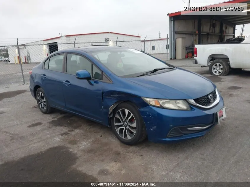 2013 Honda Civic Ex VIN: 2HGFB2F88DH529969 Lot: 40791461