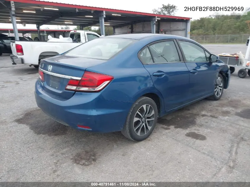 2013 Honda Civic Ex VIN: 2HGFB2F88DH529969 Lot: 40791461