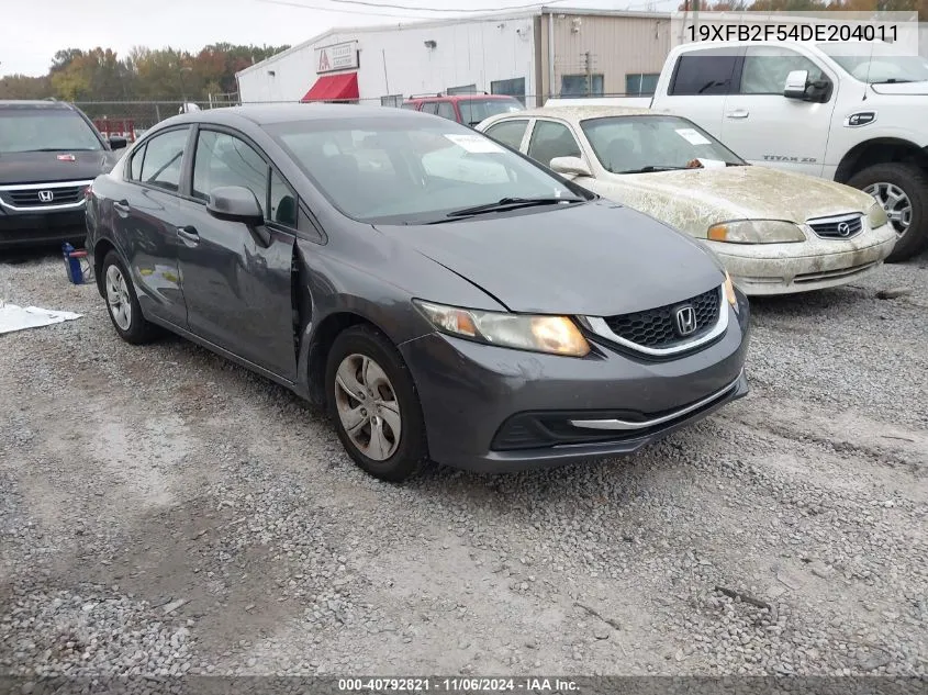 2013 Honda Civic Lx VIN: 19XFB2F54DE204011 Lot: 40792821