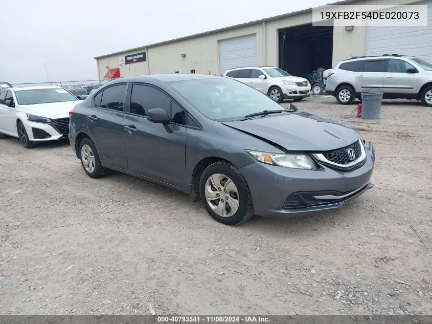 2013 Honda Civic Lx VIN: 19XFB2F54DE020073 Lot: 40793541