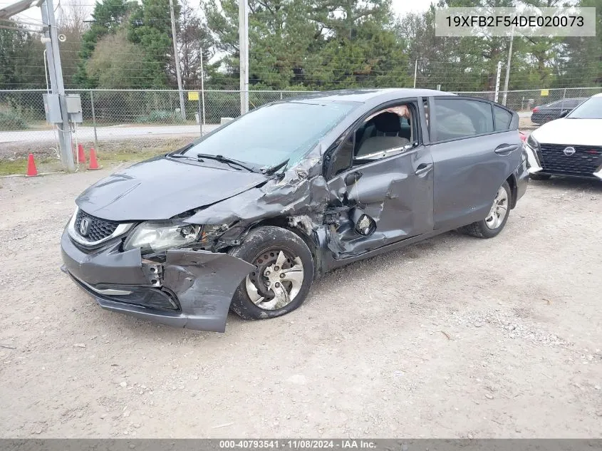 2013 Honda Civic Lx VIN: 19XFB2F54DE020073 Lot: 40793541