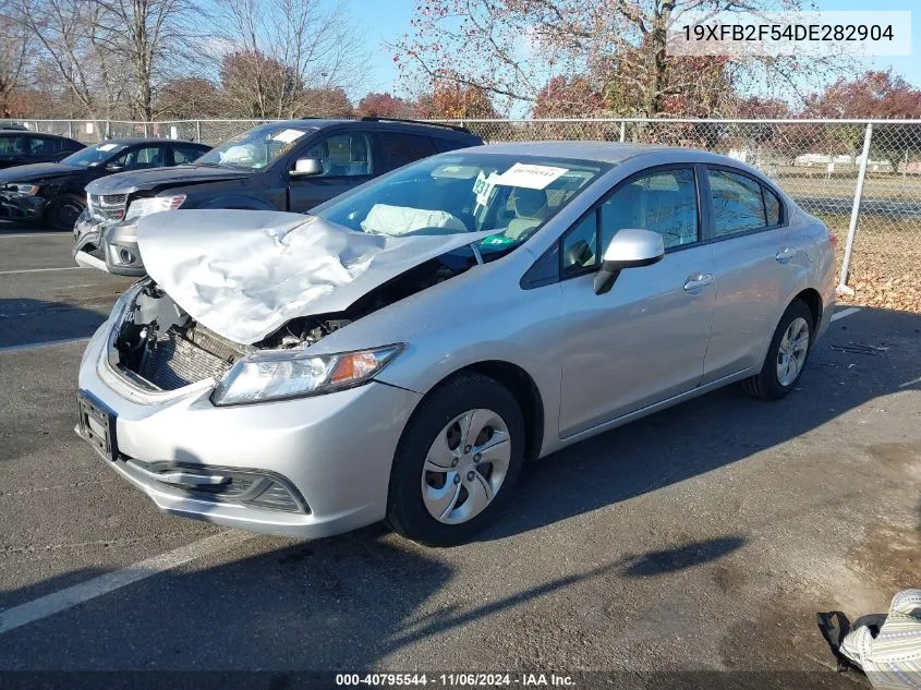 2013 Honda Civic Lx VIN: 19XFB2F54DE282904 Lot: 40795544