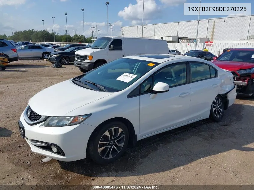 2013 Honda Civic Ex-L VIN: 19XFB2F98DE270225 Lot: 40805476