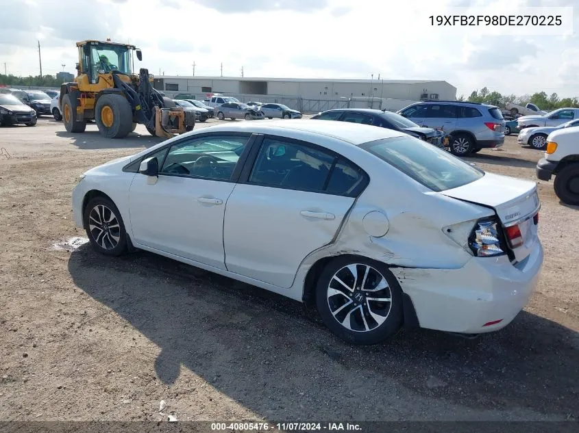 2013 Honda Civic Ex-L VIN: 19XFB2F98DE270225 Lot: 40805476