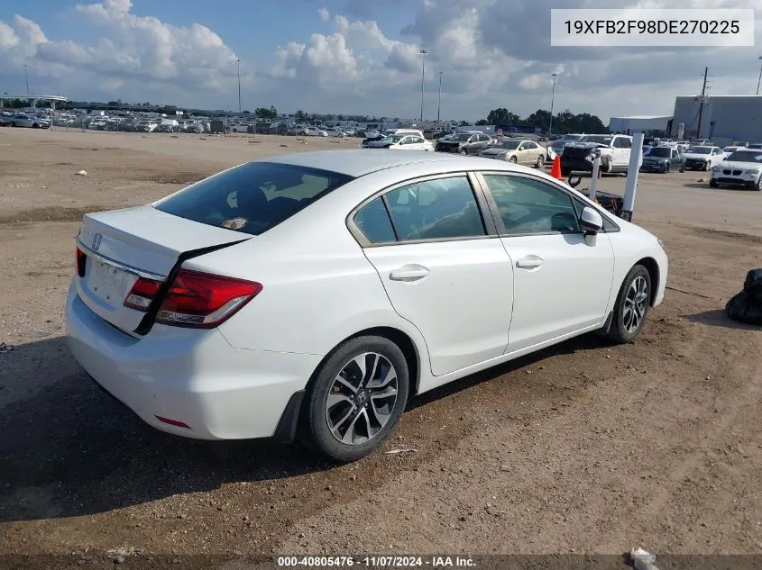 2013 Honda Civic Ex-L VIN: 19XFB2F98DE270225 Lot: 40805476