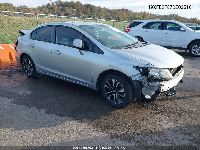 2013 Honda Civic Ex VIN: 19XFB2F87DE035161 Lot: 40806862