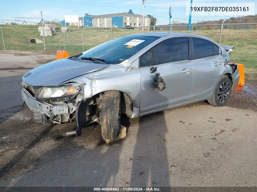 2013 Honda Civic Ex VIN: 19XFB2F87DE035161 Lot: 40806862