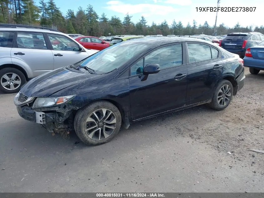 2013 Honda Civic Ex VIN: 19XFB2F82DE273807 Lot: 40815031