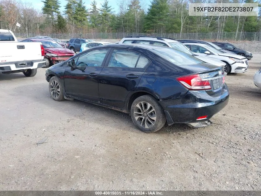 2013 Honda Civic Ex VIN: 19XFB2F82DE273807 Lot: 40815031