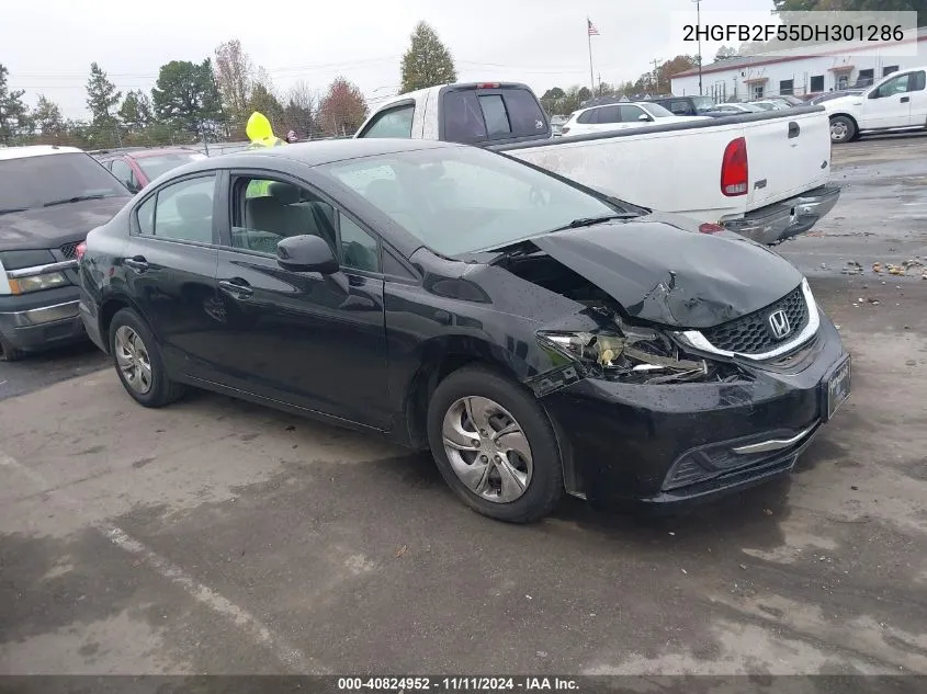 2013 Honda Civic Lx VIN: 2HGFB2F55DH301286 Lot: 40824952