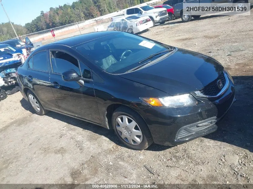 2013 Honda Civic Lx VIN: 2HGFB2F58DH301539 Lot: 40828906