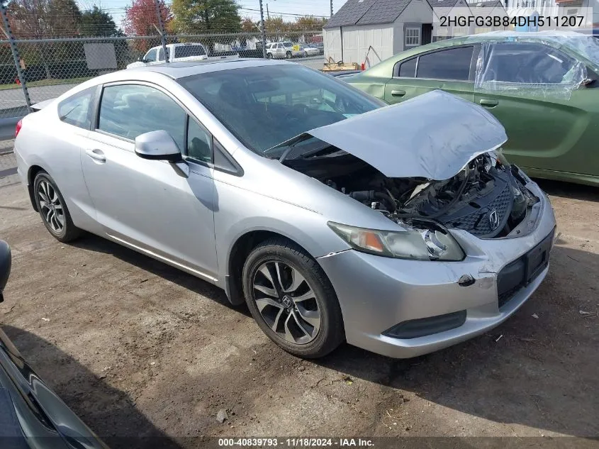 2013 Honda Civic Ex VIN: 2HGFG3B84DH511207 Lot: 40839793