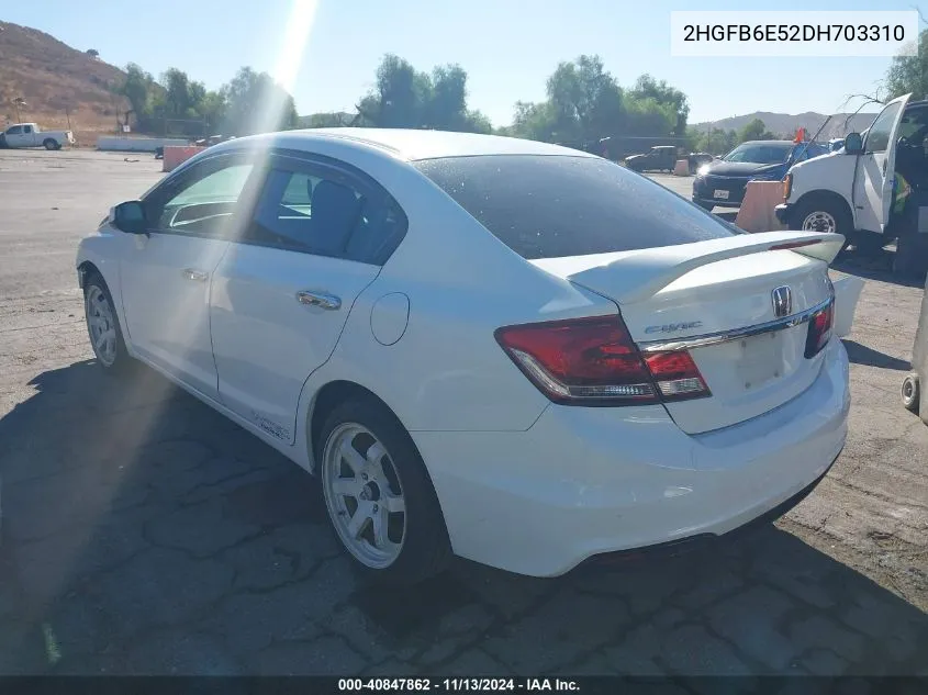 2HGFB6E52DH703310 2013 Honda Civic Si