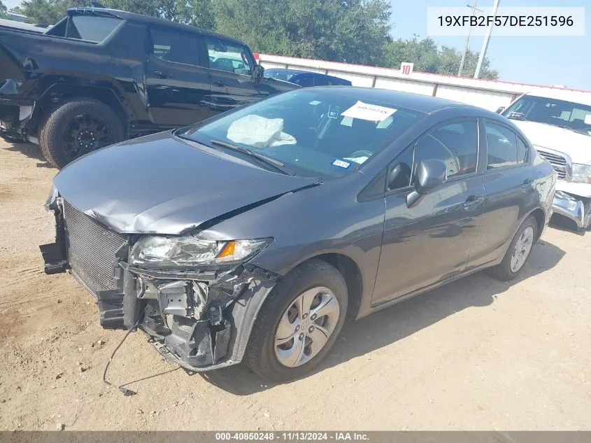 19XFB2F57DE251596 2013 Honda Civic Lx