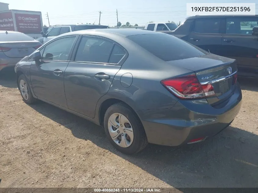 19XFB2F57DE251596 2013 Honda Civic Lx