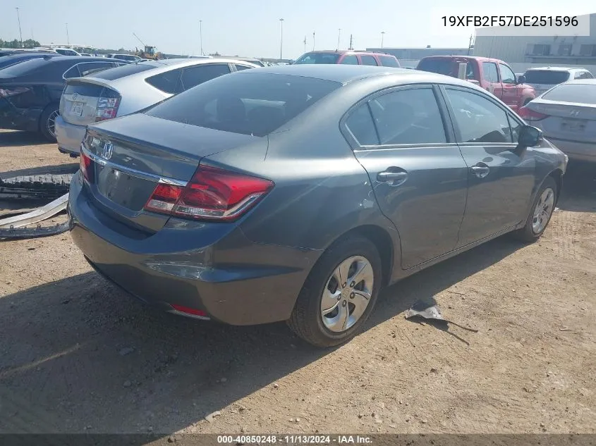 19XFB2F57DE251596 2013 Honda Civic Lx