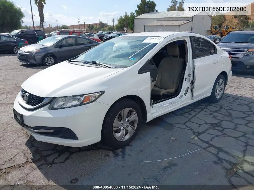 2013 Honda Civic Lx VIN: 19XFB2F56DE282600 Lot: 40854603