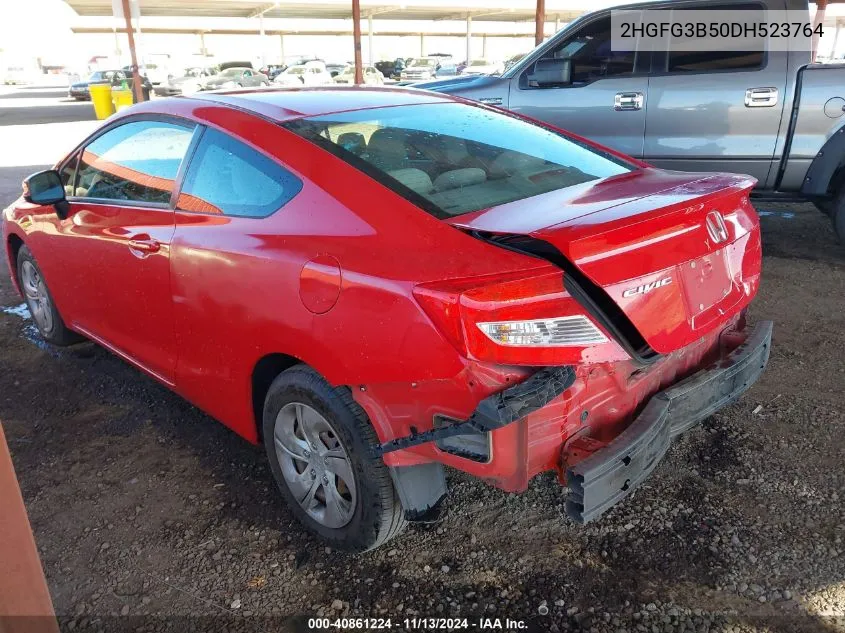 2013 Honda Civic Lx VIN: 2HGFG3B50DH523764 Lot: 40861224