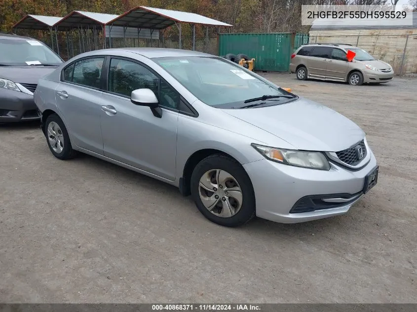 2013 Honda Civic Lx VIN: 2HGFB2F55DH595529 Lot: 40868371