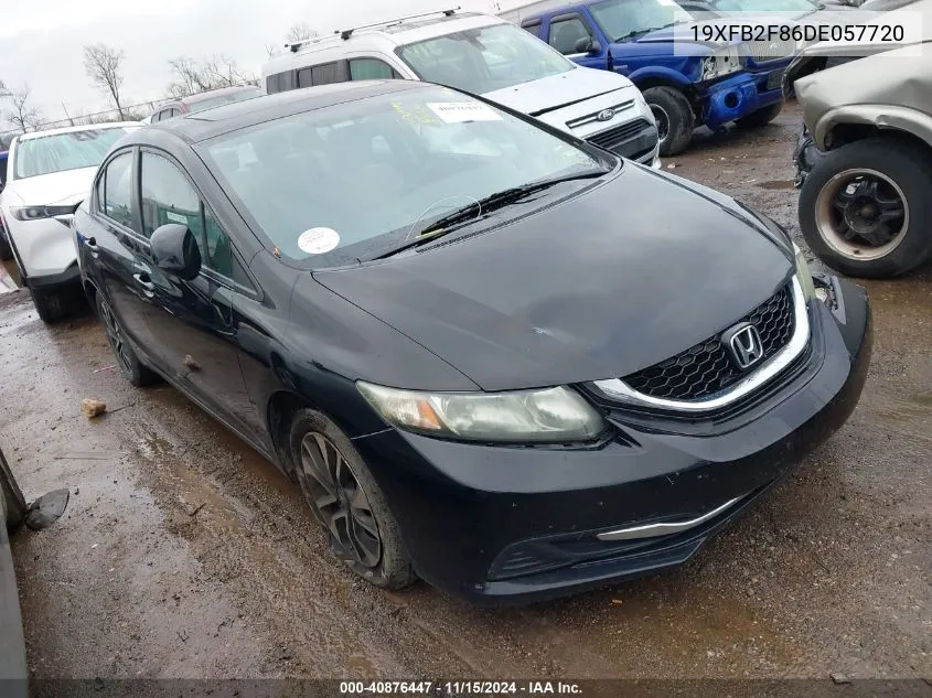 2013 Honda Civic Ex VIN: 19XFB2F86DE057720 Lot: 40876447