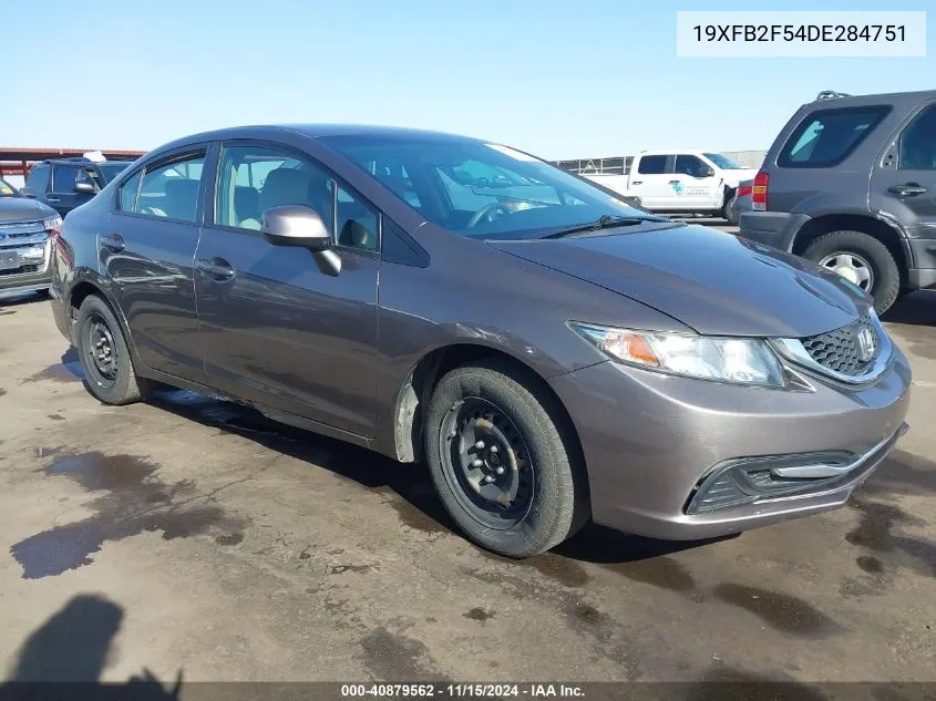 2013 Honda Civic Lx VIN: 19XFB2F54DE284751 Lot: 40879562