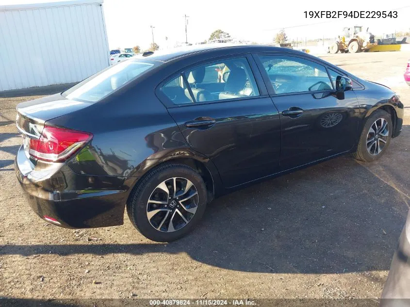 2013 Honda Civic Ex-L VIN: 19XFB2F94DE229543 Lot: 40879824