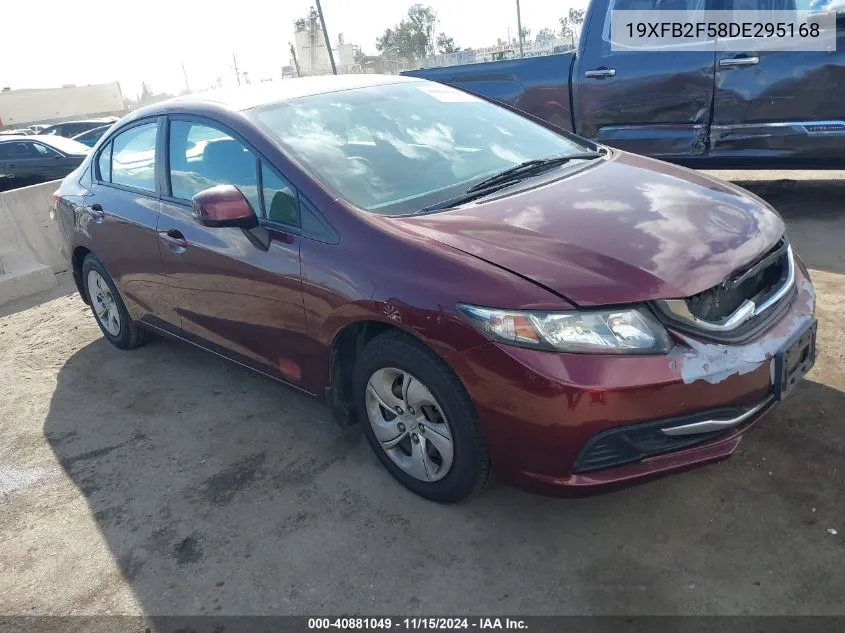 2013 Honda Civic Lx VIN: 19XFB2F58DE295168 Lot: 40881049