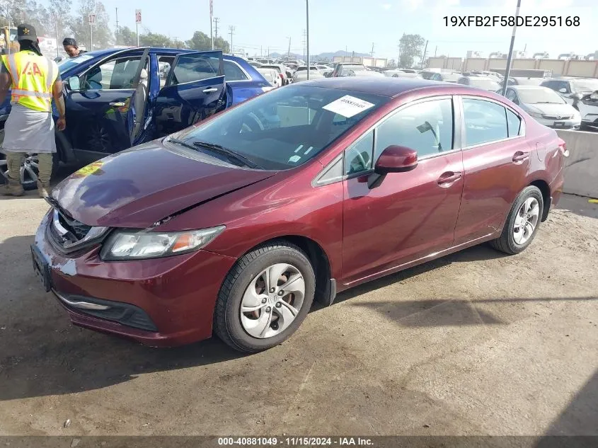 2013 Honda Civic Lx VIN: 19XFB2F58DE295168 Lot: 40881049