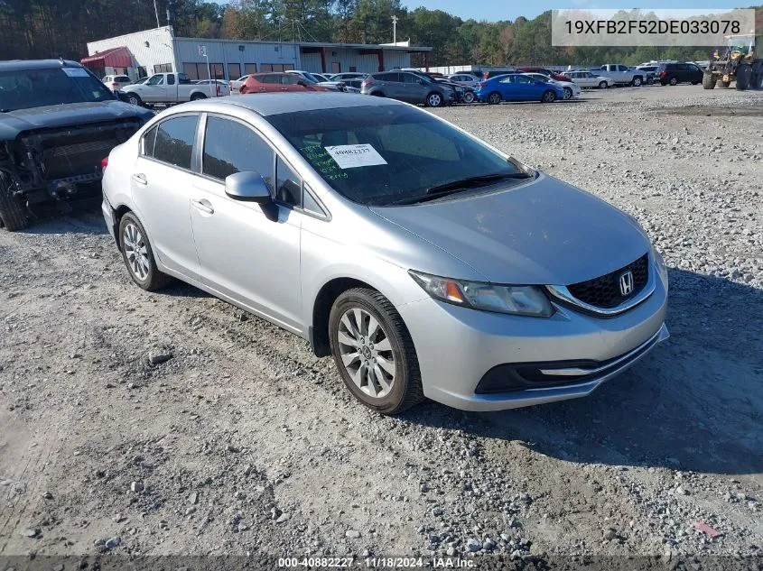 2013 Honda Civic Lx VIN: 19XFB2F52DE033078 Lot: 40882227