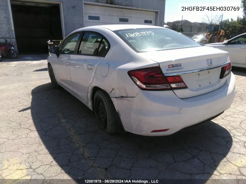 2014 Honda Civic Sedan VIN: 2HGFB2F45EH030769 Lot: 12081975