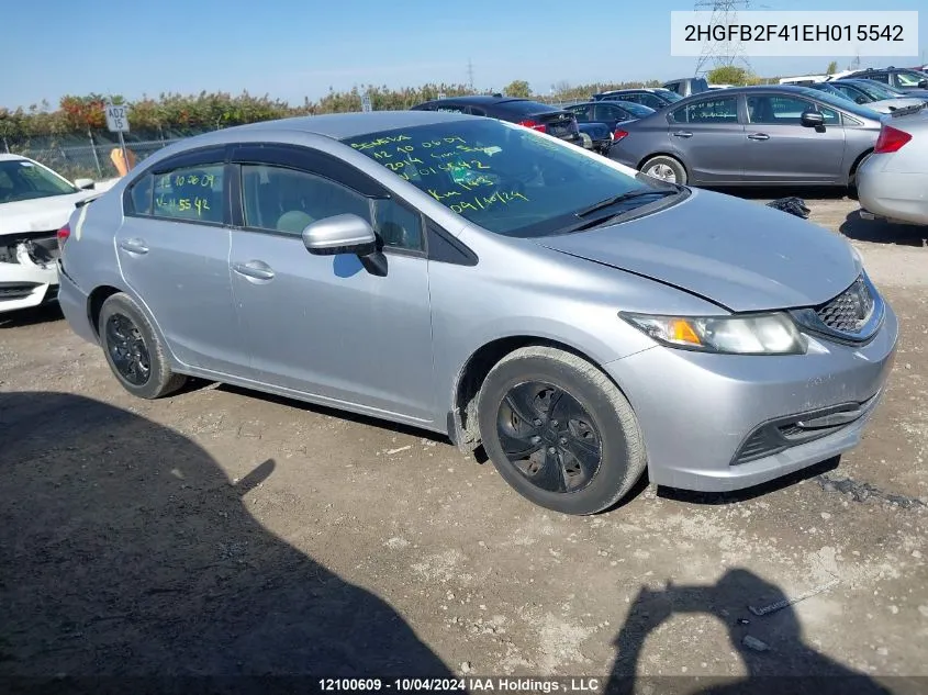 2HGFB2F41EH015542 2014 Honda Civic Sedan