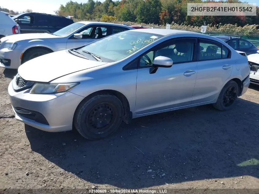 2HGFB2F41EH015542 2014 Honda Civic Sedan