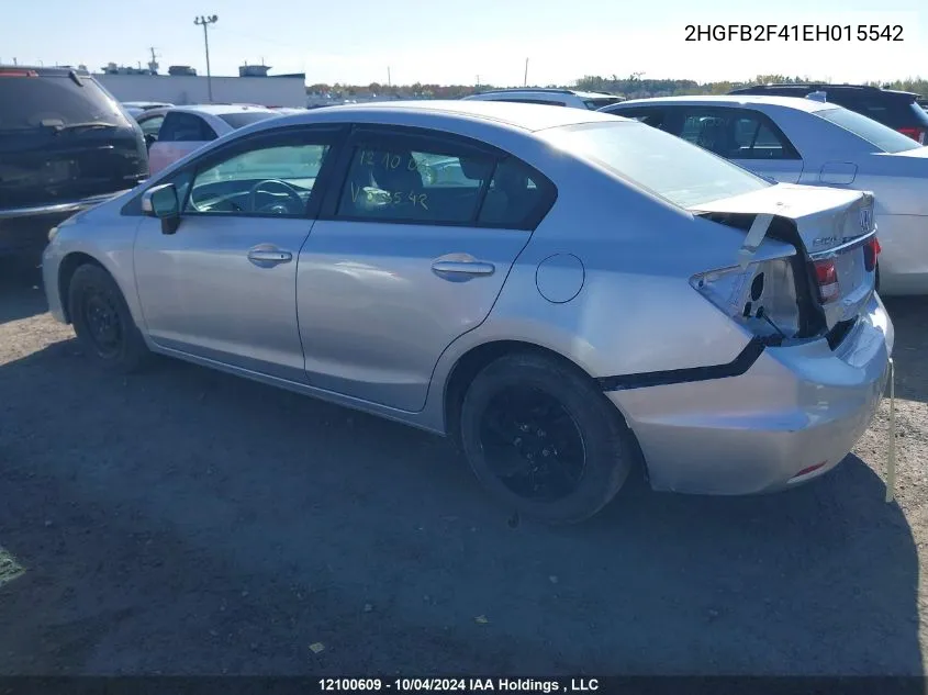 2HGFB2F41EH015542 2014 Honda Civic Sedan