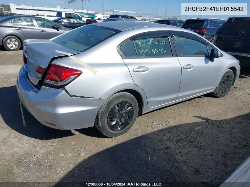 2HGFB2F41EH015542 2014 Honda Civic Sedan