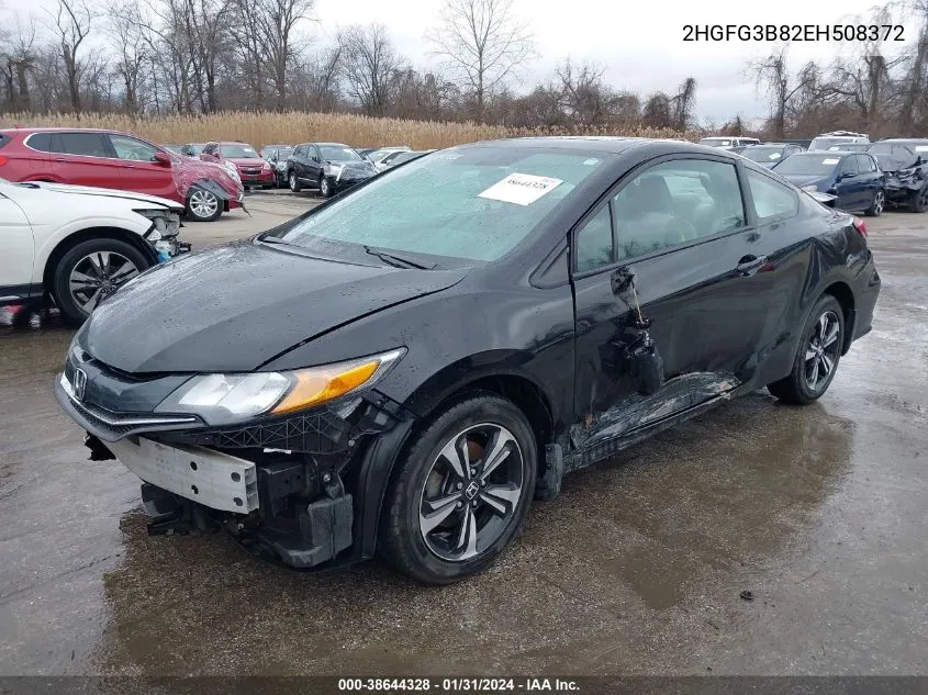 2014 Honda Civic Ex VIN: 2HGFG3B82EH508372 Lot: 38644328