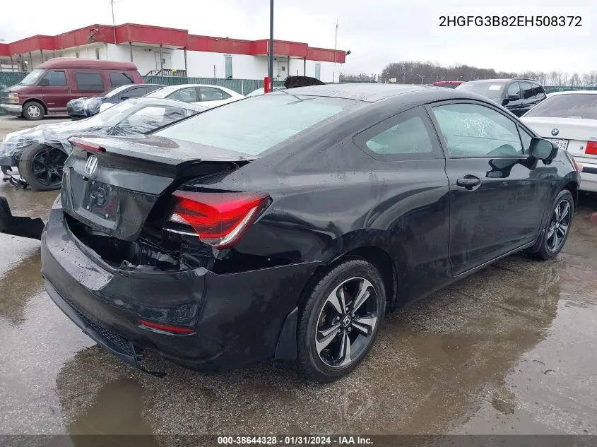 2014 Honda Civic Ex VIN: 2HGFG3B82EH508372 Lot: 38644328