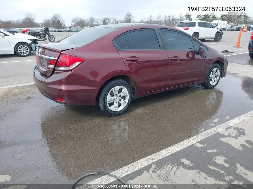 19XFB2F57EE063324 2014 Honda Civic Lx