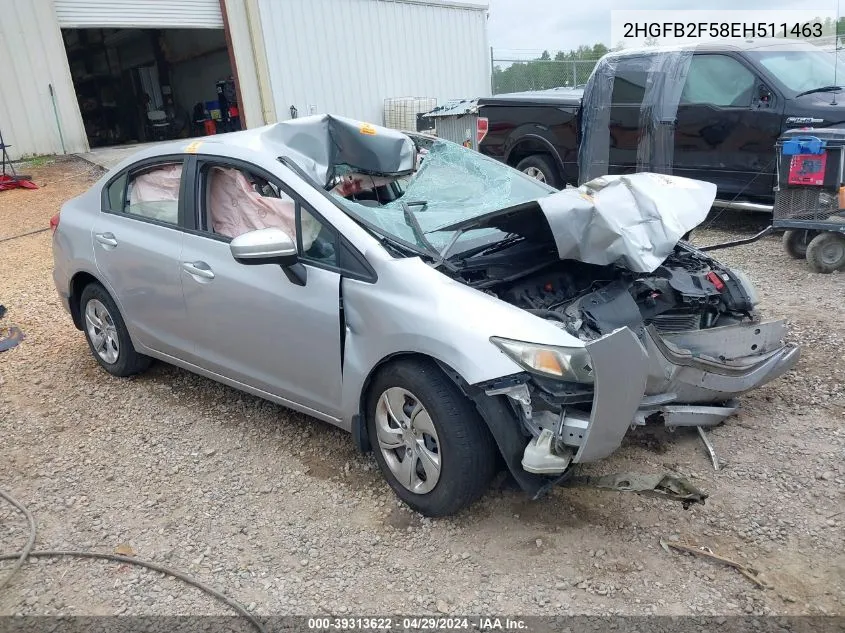 2HGFB2F58EH511463 2014 Honda Civic Lx