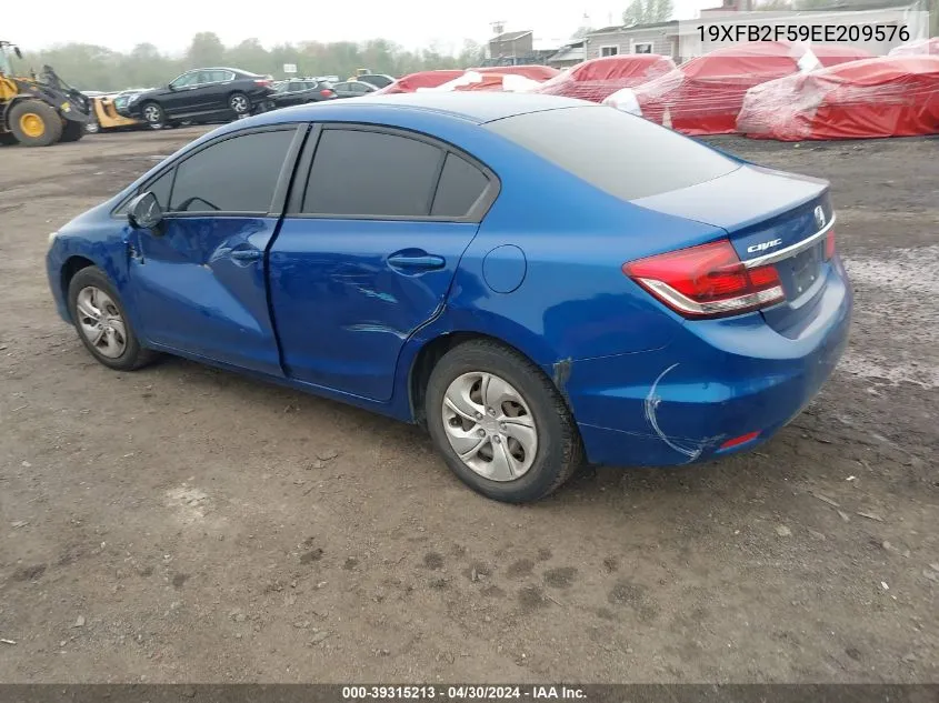 19XFB2F59EE209576 2014 Honda Civic Lx